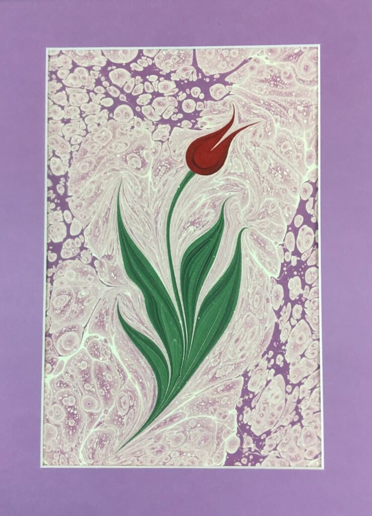 Geleneksel ebru, lale ebrusu