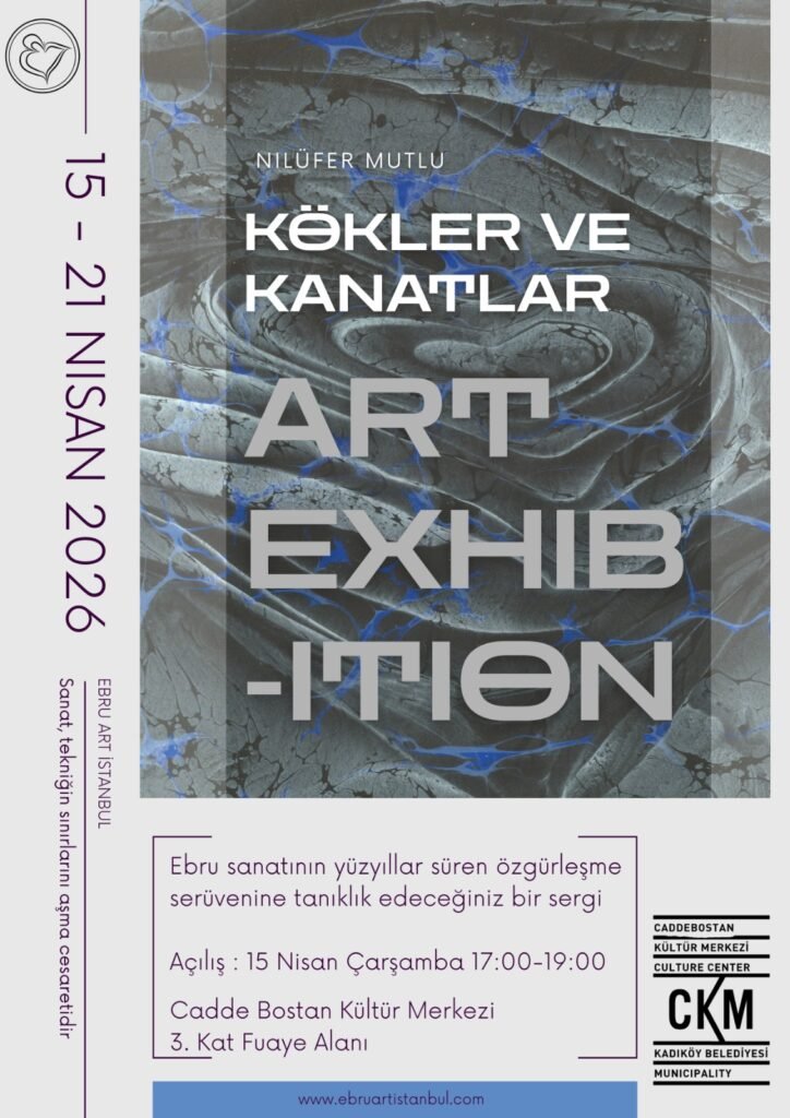caddebostan kültür merkezi art exhibiton ebru sanatı